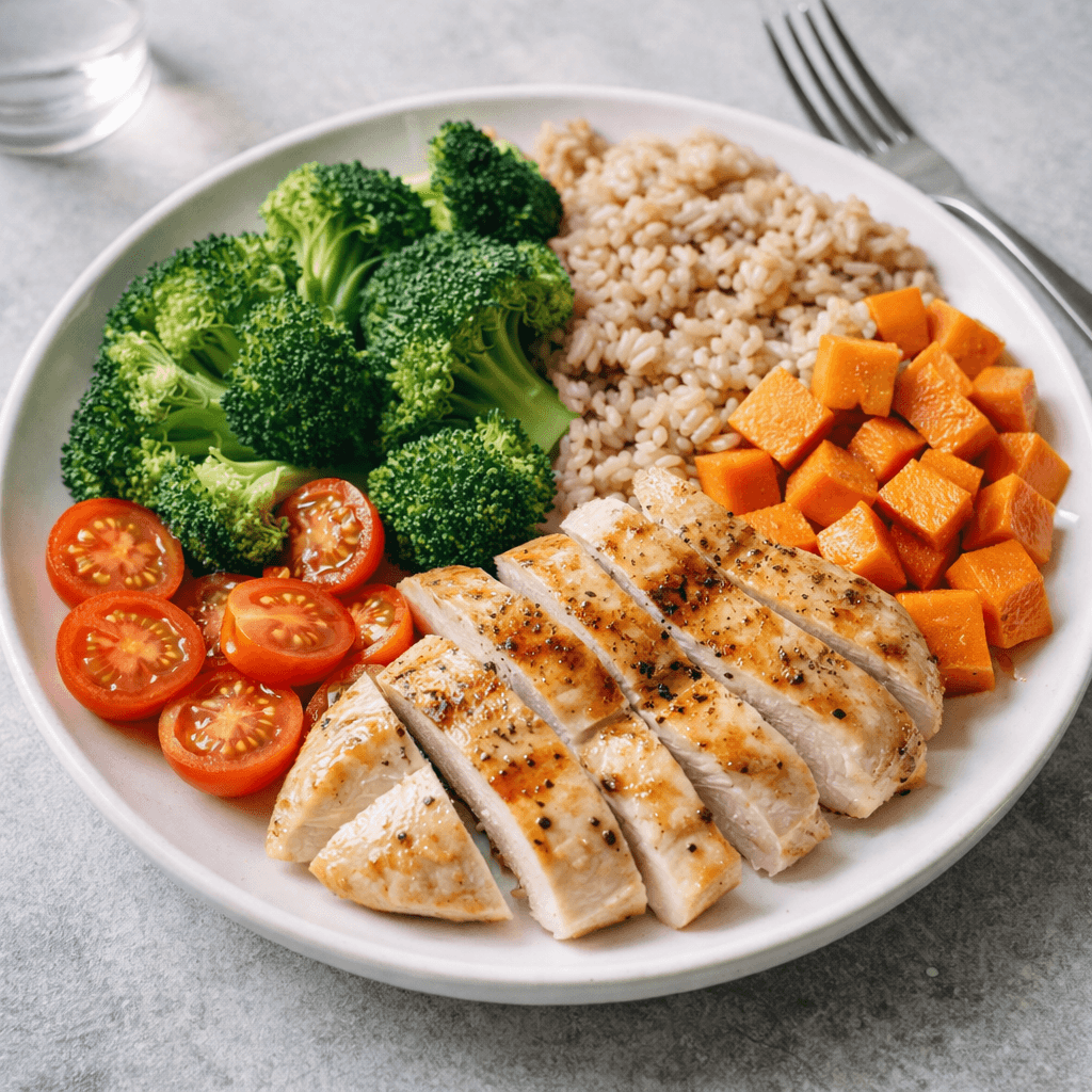 farfurie echilibrată pentru nutriție și sala fitness Berceni